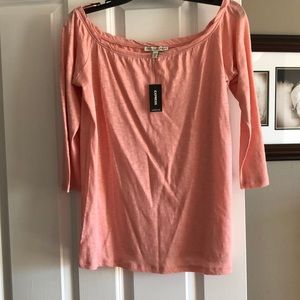 Express off shoulder shirt.